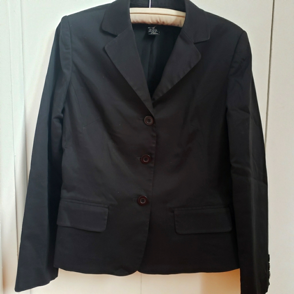Rafaella Black Cotton Blazer SZ 8